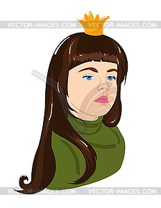 Pretty little princess - vector clipart