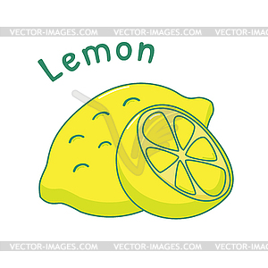 Lemon icon - vector image