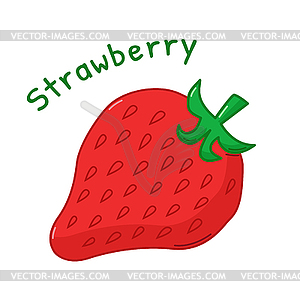 Strawberry icon - vector clipart