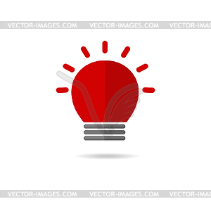 Sirene red flasher - vector clipart