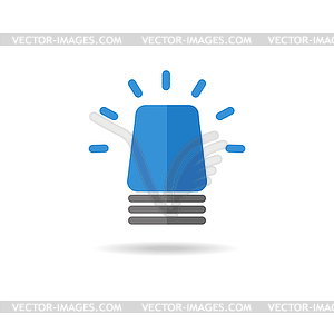 Sirene blue flasher - vector clip art