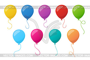 Holiday colorful balloons.  - vector image