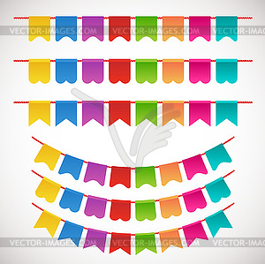 Colorful Garlands - vector clipart