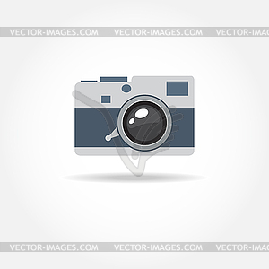 Abstract camera logo. logotype design - vector clipart