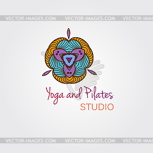 Mandala, ethnic abstract ornament for logo design - vector image