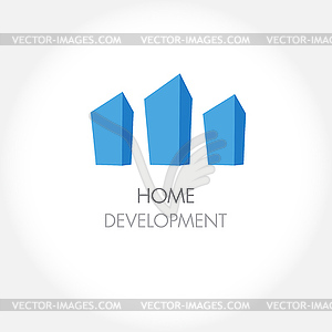 Real Estate logo - royalty-free vector image