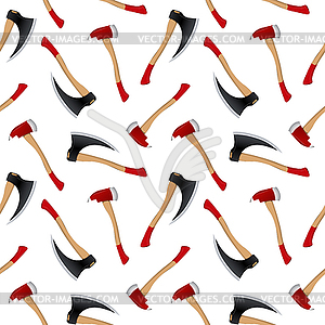 Axe pattern extended - color vector clipart