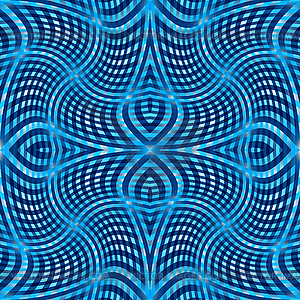 Blue wavy pattern - vector clipart