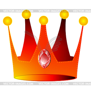 Goldene Krone Royalty Free Vektor Clipart