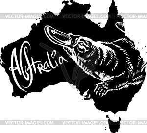Platypus как австралийский символ - изображение в векторе