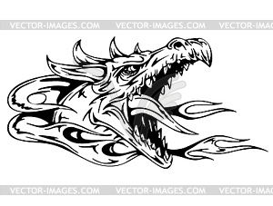 Dragon head - vector image