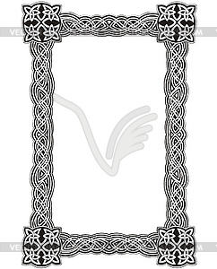 Celtic decorative knot frame - vector clipart