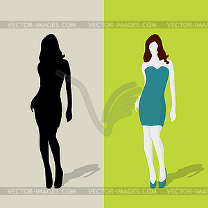 Fashion sketch - vector image