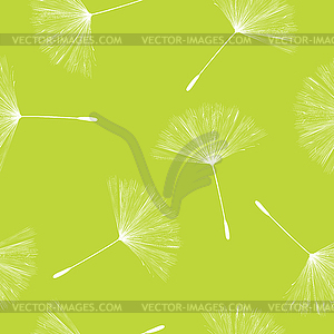 Dandelion seeds pattern - vector image