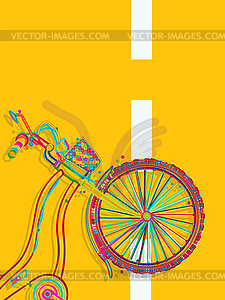 Bike card - vector image