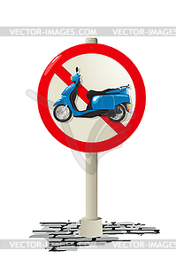 Scooter sign - vector image