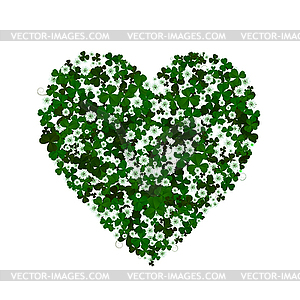 Clover сердца - векторная иллюстрация