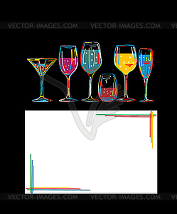 Cocktail hour - vector clipart