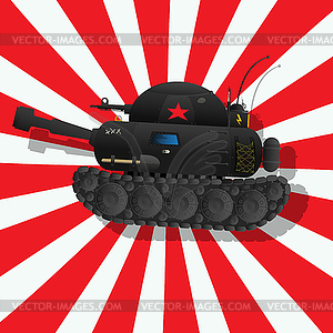 Fantastic tank - vector image