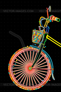 Stylish bicycle - vector clipart