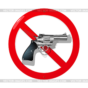 No guns - royalty-free vector clipart