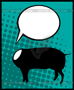 Headless pig - vector clipart