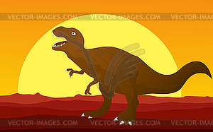 Dinosaur background  - vector clipart