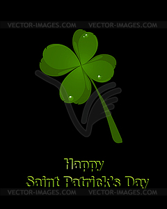 Saint Patrick`s Day card invitation - vector image