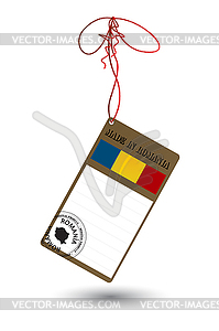 Romanian product price tag - vector clip art