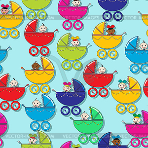 Baby pattern - vector clip art