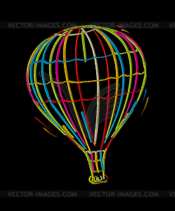 Funky balloon - vector clipart