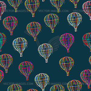 Seamless Balloons pattern - vector image