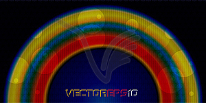 Стильная радуга - векторное изображение EPS
