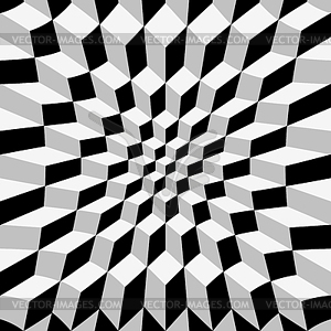 Abstract op art - vector clipart