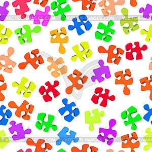 Broken puzzle pattern - vector clipart / vector image