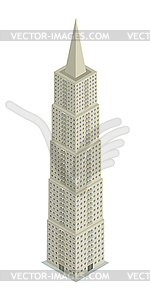 Небоскреб изометрической - клипарт