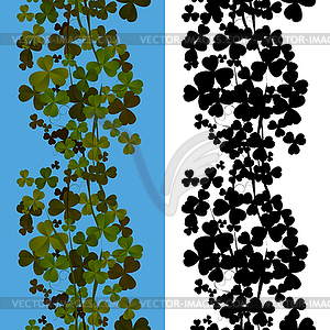 Shamrock seamless design - vector clip art