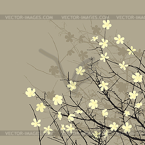 Floral background retro - vector clipart