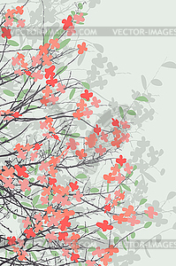 Spring blossom print - vector clip art