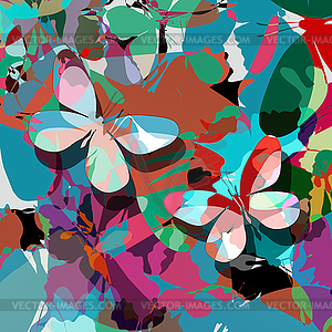 Butterfly abstract design - vector image