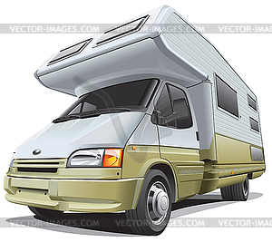 Compact camper - royalty-free vector image