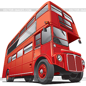 London double decker bus - vector clipart