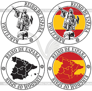 Spanish Stamp - vector image