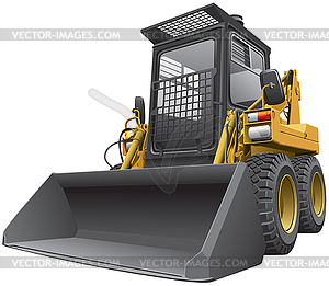 Light-brown skid steer loader.cdr - vector clip art