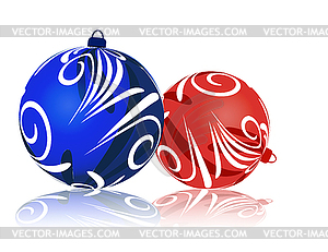 Christmas balls - vector image