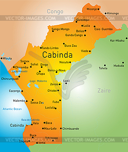 Cabinda - vector image