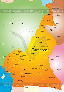 Cameroon - vector clipart