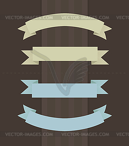 Ленты в старинных цветов - векторная графика