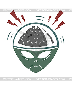 Evil alien invader - vector image