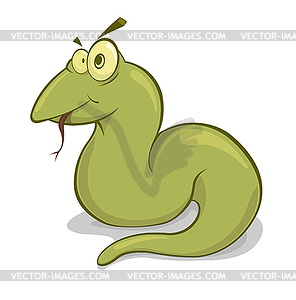 Green snake - vector clip art